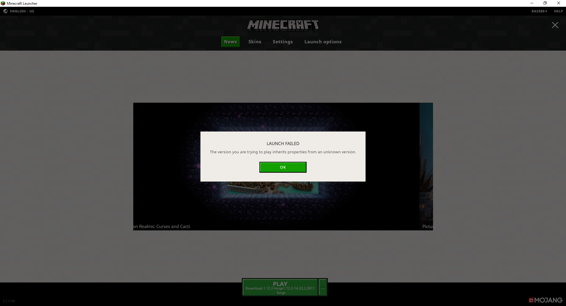 what to do if the minecraft launcher won